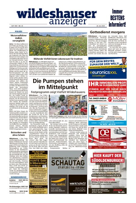 Wildeshauser Anzeiger vom 26.07.2025