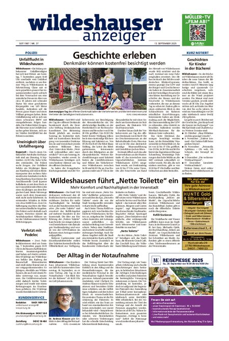 Wildeshauser Anzeiger vom 13.09.2025