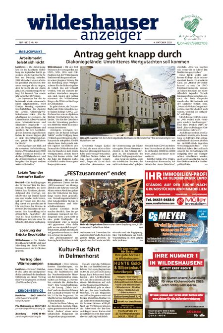 Wildeshauser Anzeiger vom 04.10.2025