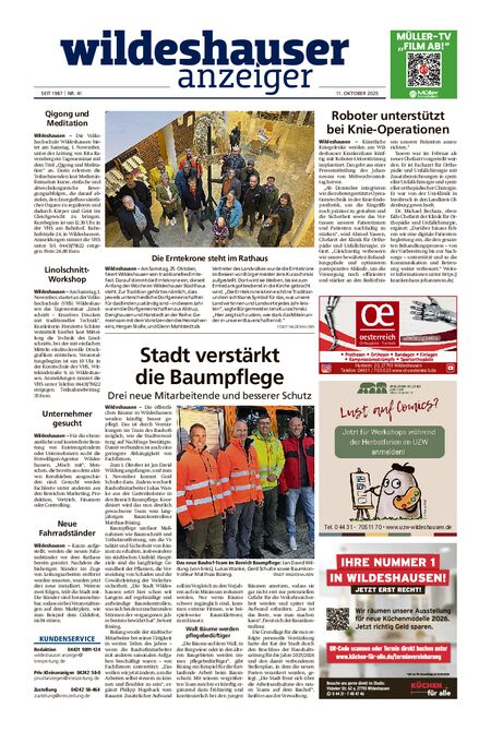 Wildeshauser Anzeiger vom 11.10.2025