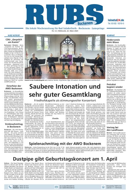 Rund um Bockenem vom 22.03.2023