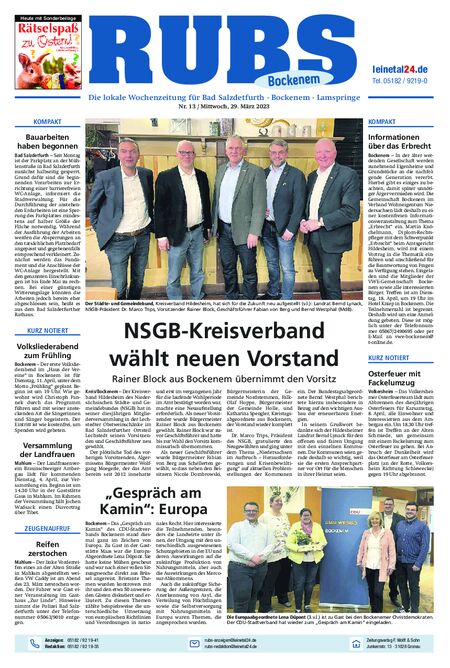 Rund um Bockenem vom 29.03.2023