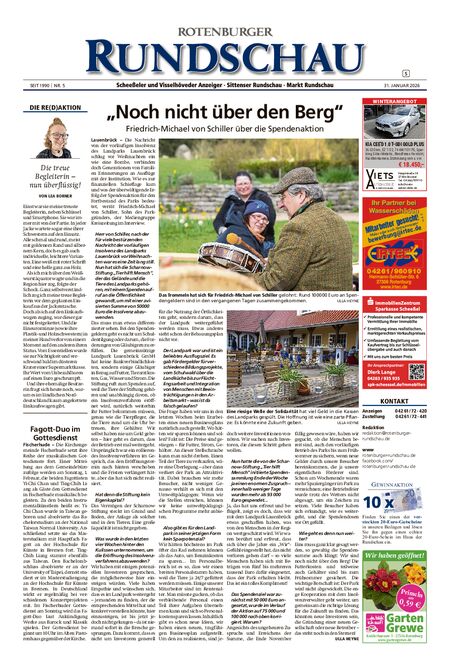 Vorschau Rotenburger Rundschau Sittensen am Sonntag vom 31.01.2026