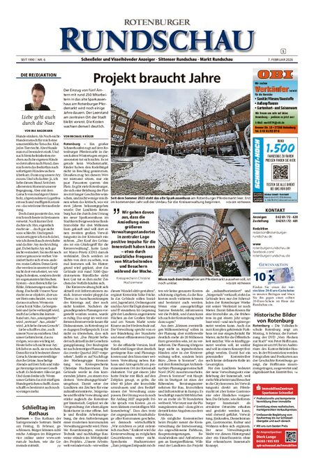 Vorschau Rotenburger Rundschau Sittensen am Sonntag vom 07.02.2026