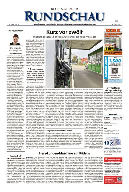 Rotenburger Rundschau Sittensen am Sonntag vom 04.04.2026