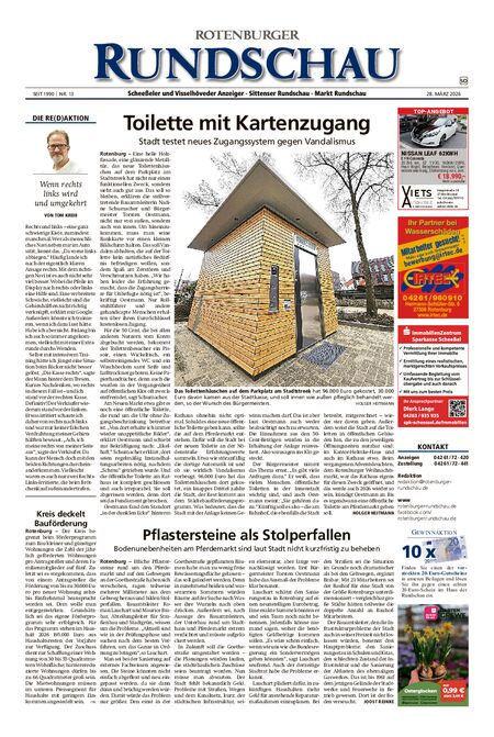 Vorschau Rotenburger Rundschau Sottrum am Sonntag vom 28.03.2026