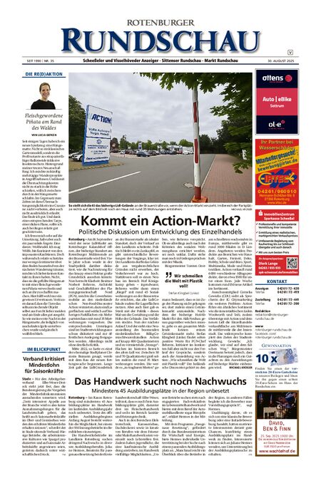 Rotenburger Rundschau Visselhövede am Sonntag vom 30.08.2025