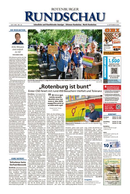 Rotenburger Rundschau Visselhövede am Sonntag vom 06.09.2025