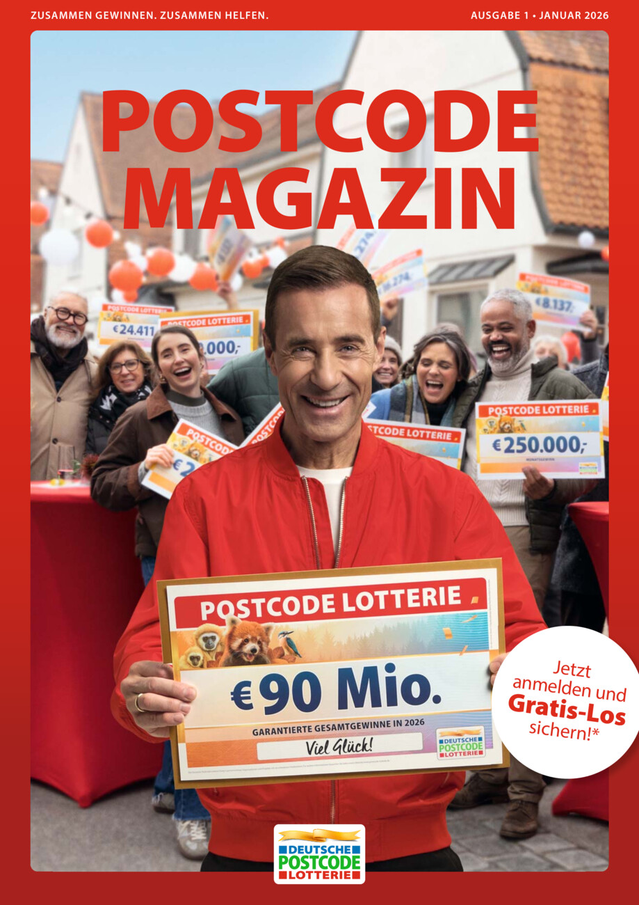 Postcode Lotterie vom Samstag, 03.01.2026