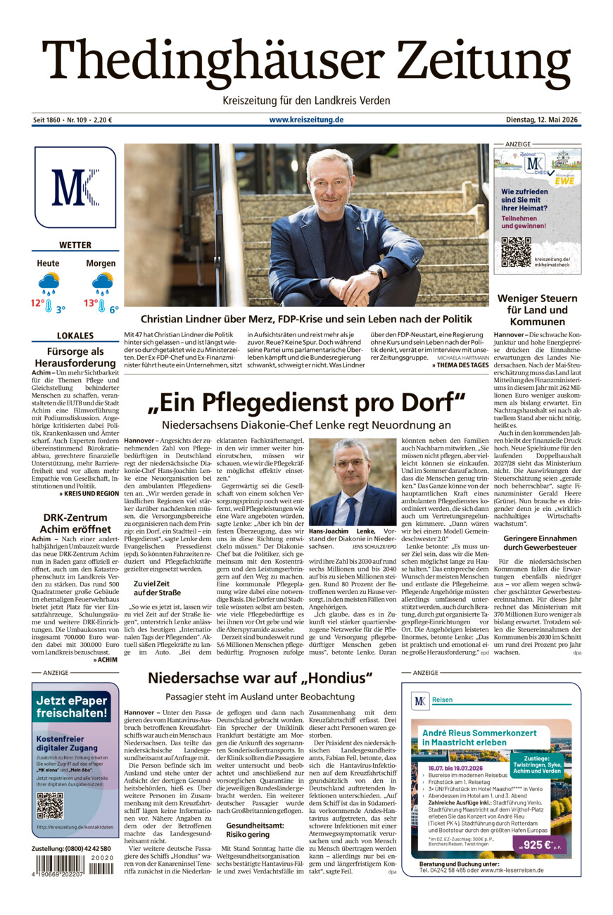 Thedinghäuser Zeitung vom Dienstag, 12.05.2026