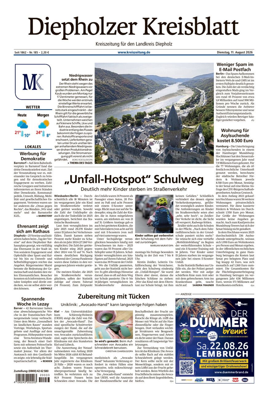 Diepholzer Kreisblatt vom Dienstag, 11.08.2026