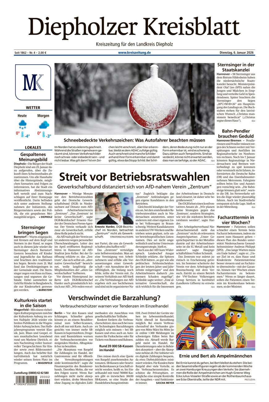 Diepholzer Kreisblatt vom Dienstag, 06.01.2026