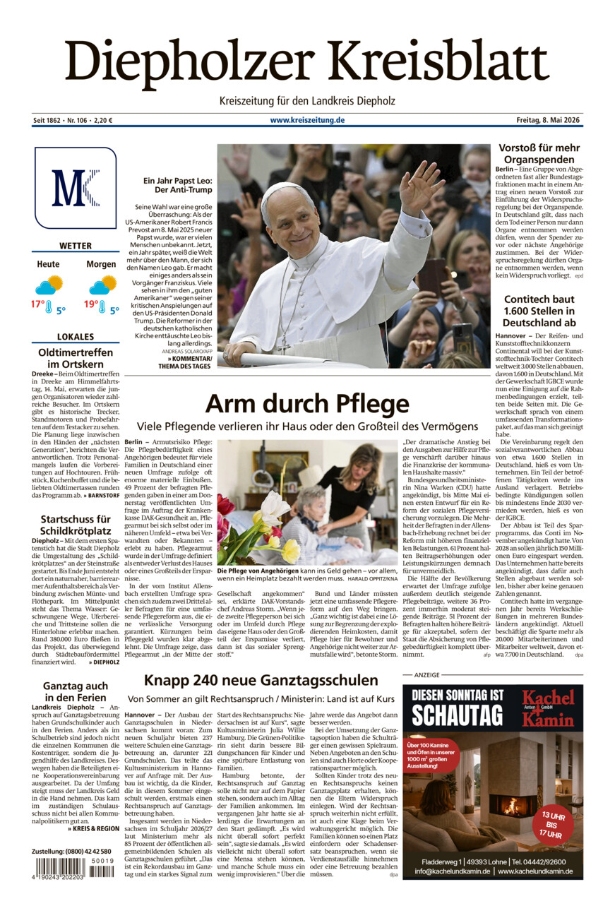 Diepholzer Kreisblatt vom Freitag, 08.05.2026