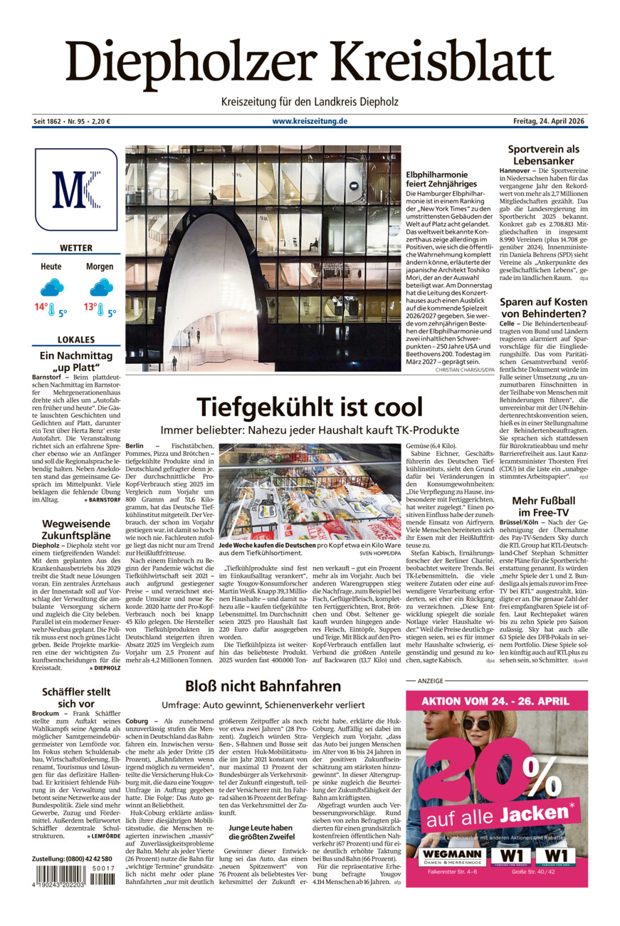 Diepholzer Kreisblatt vom Freitag, 24.04.2026