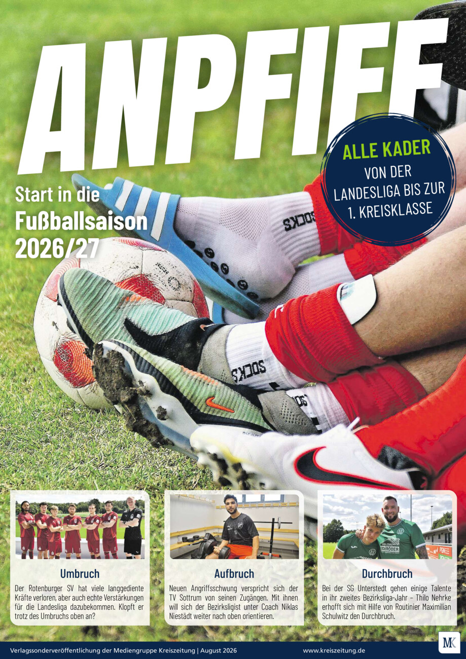 Anpfiff 2026 - Landkreis Rotenburg vom Freitag, 07.08.2026