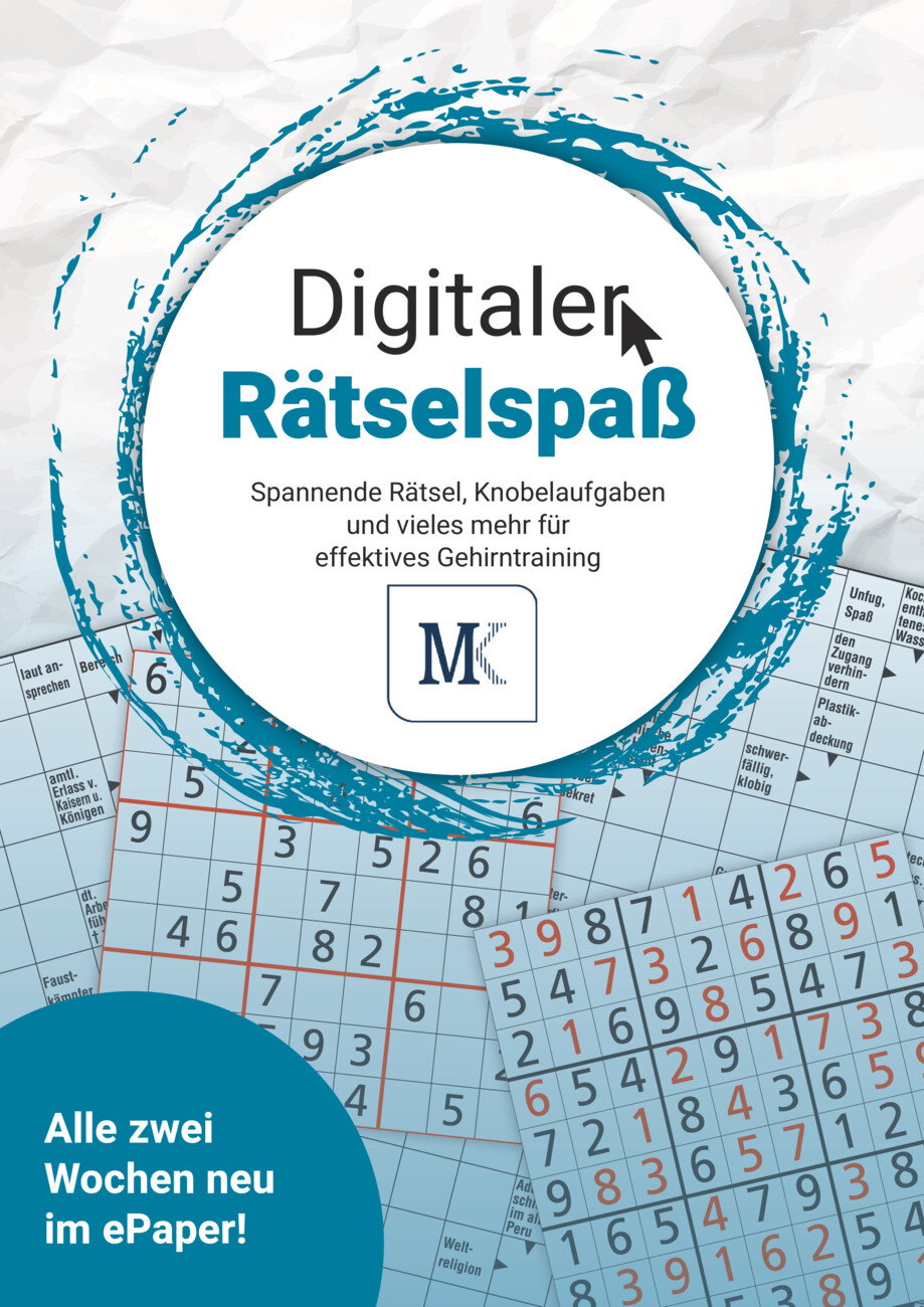 Digitales Rätselheft vom Mittwoch, 09.10.2024