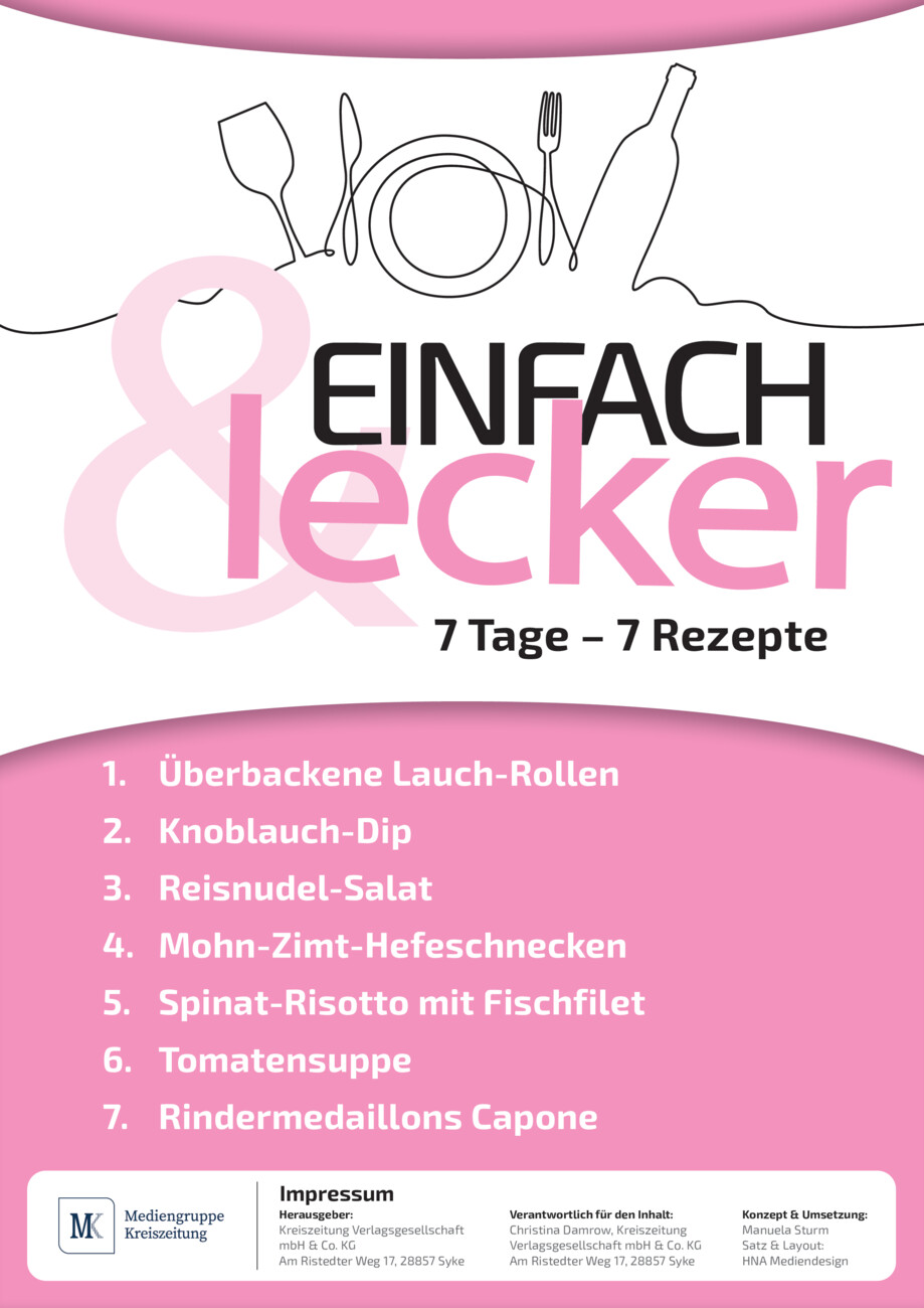 Einfach & lecker - 7 Tage 7 Rezepte vom Montag, 18.11.2024