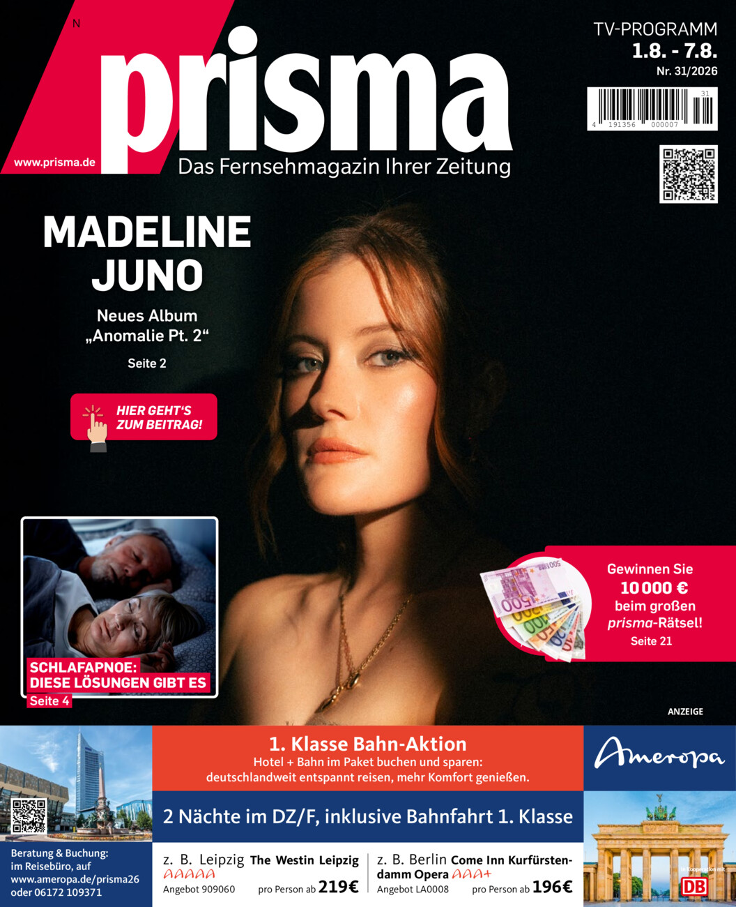 Prisma 01. - 07.08.2026 vom Mittwoch, 29.07.2026