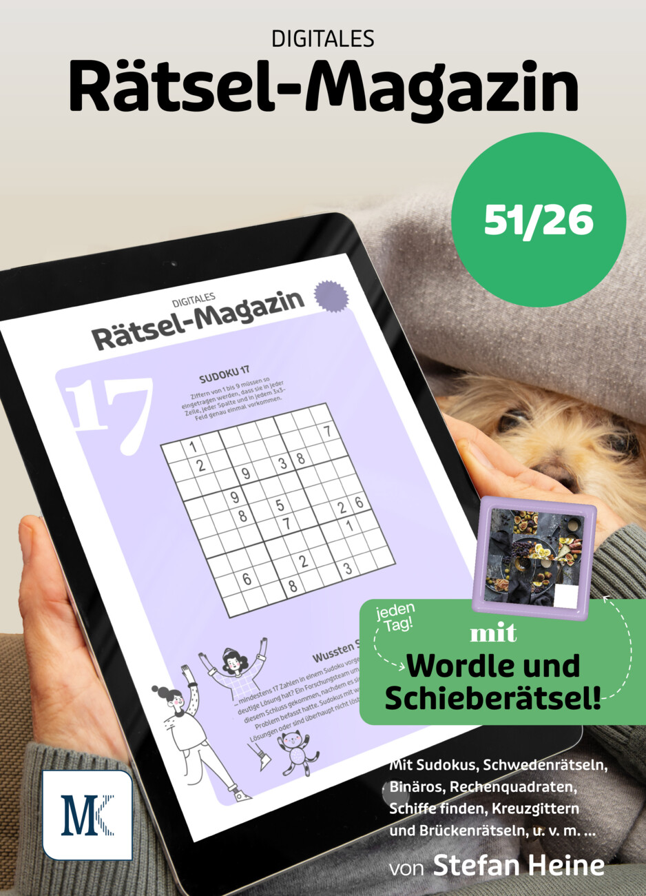 Digitales Rätsel-Magazin vom Mittwoch, 22.04.2026