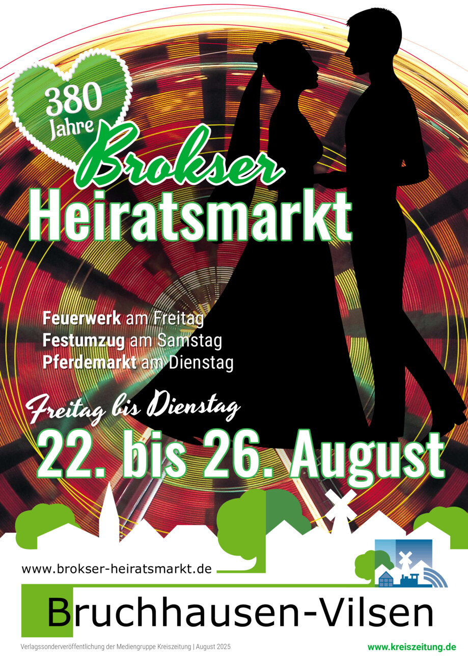 Brokser Heiratsmarkt 2025 vom Samstag, 16.08.2025
