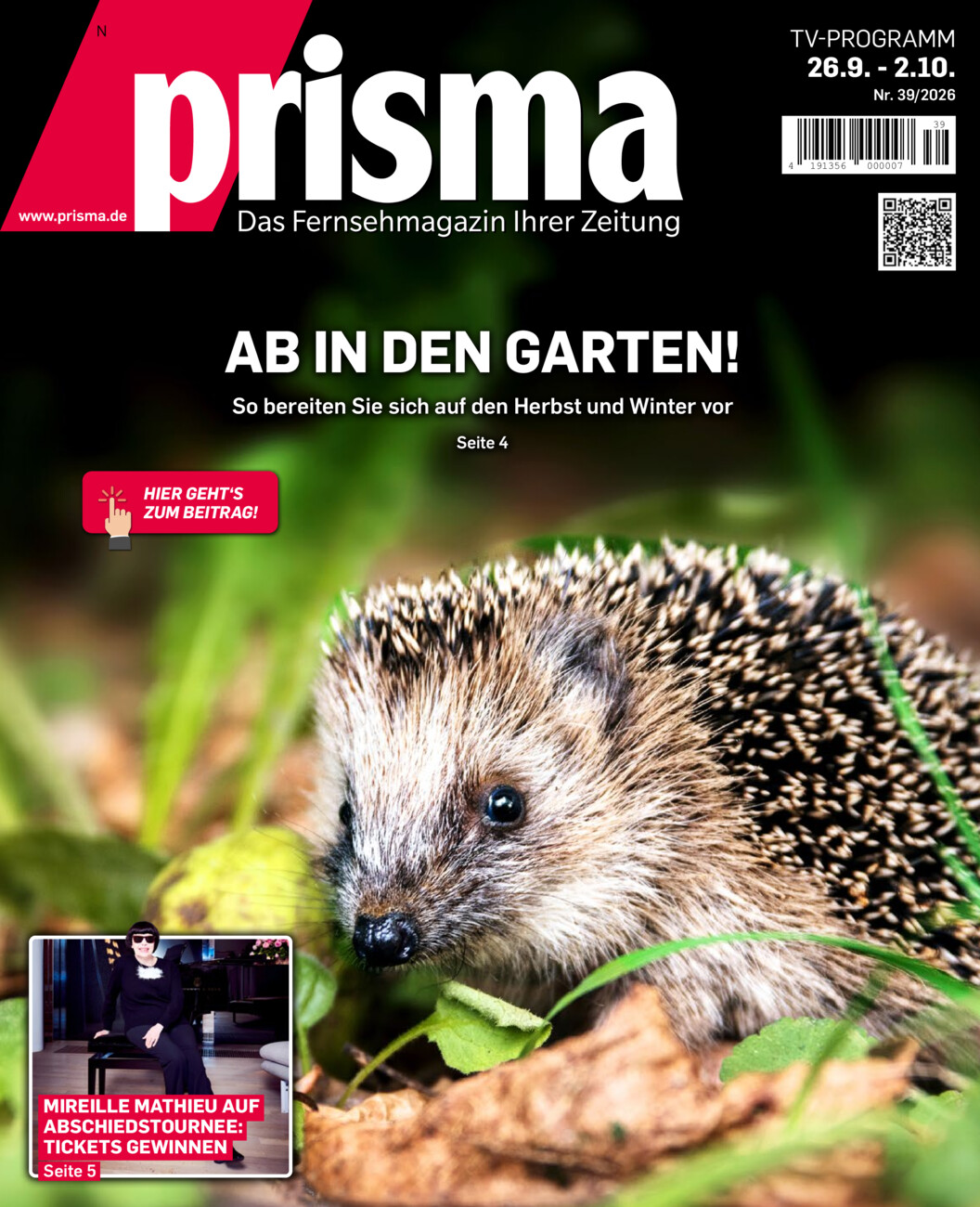 Prisma 26.09. - 02.10 vom Dienstag, 22.09.2026