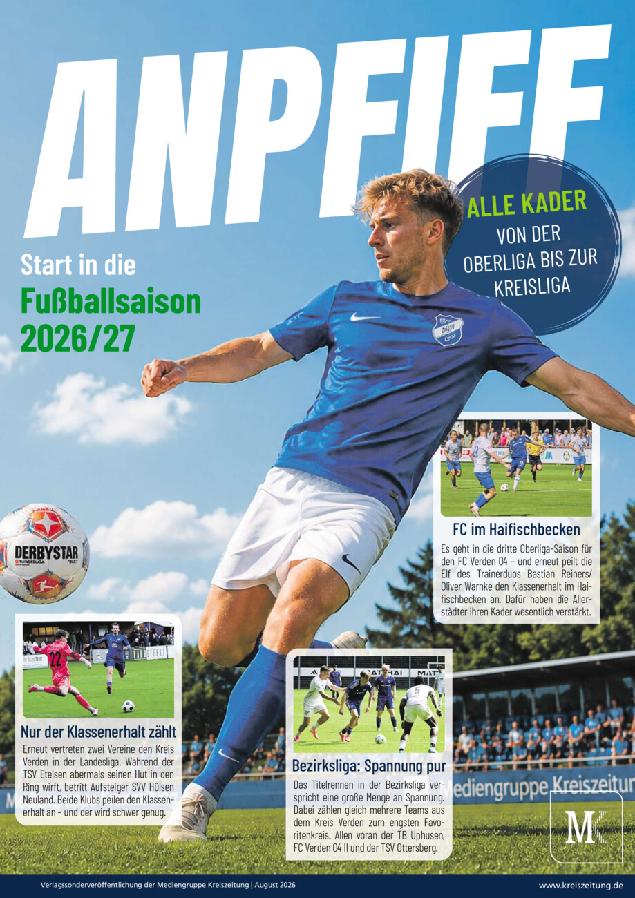 Anpfiff 2026 - Landkreis Verden vom Freitag, 07.08.2026