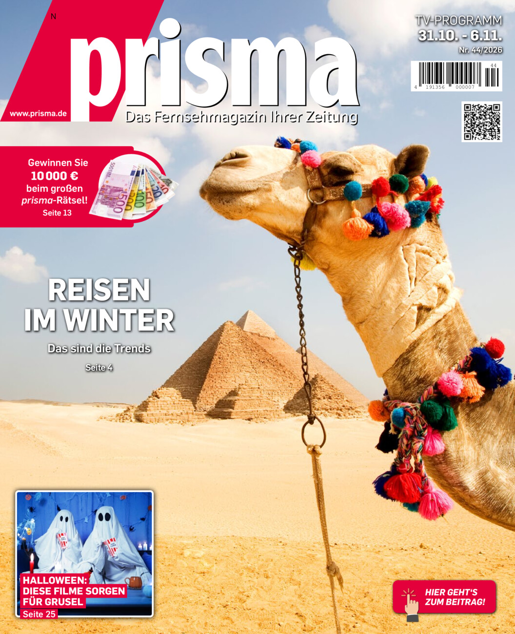 Prisma 31.10 - 06.11.2026 vom Dienstag, 27.10.2026