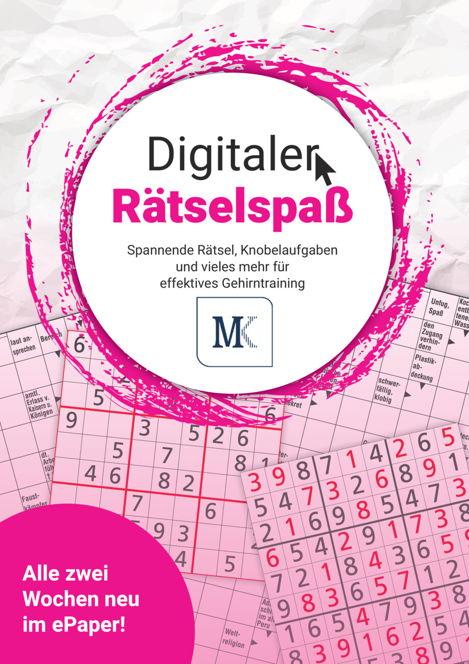 Digitales Rätselheft vom Mittwoch, 23.10.2024