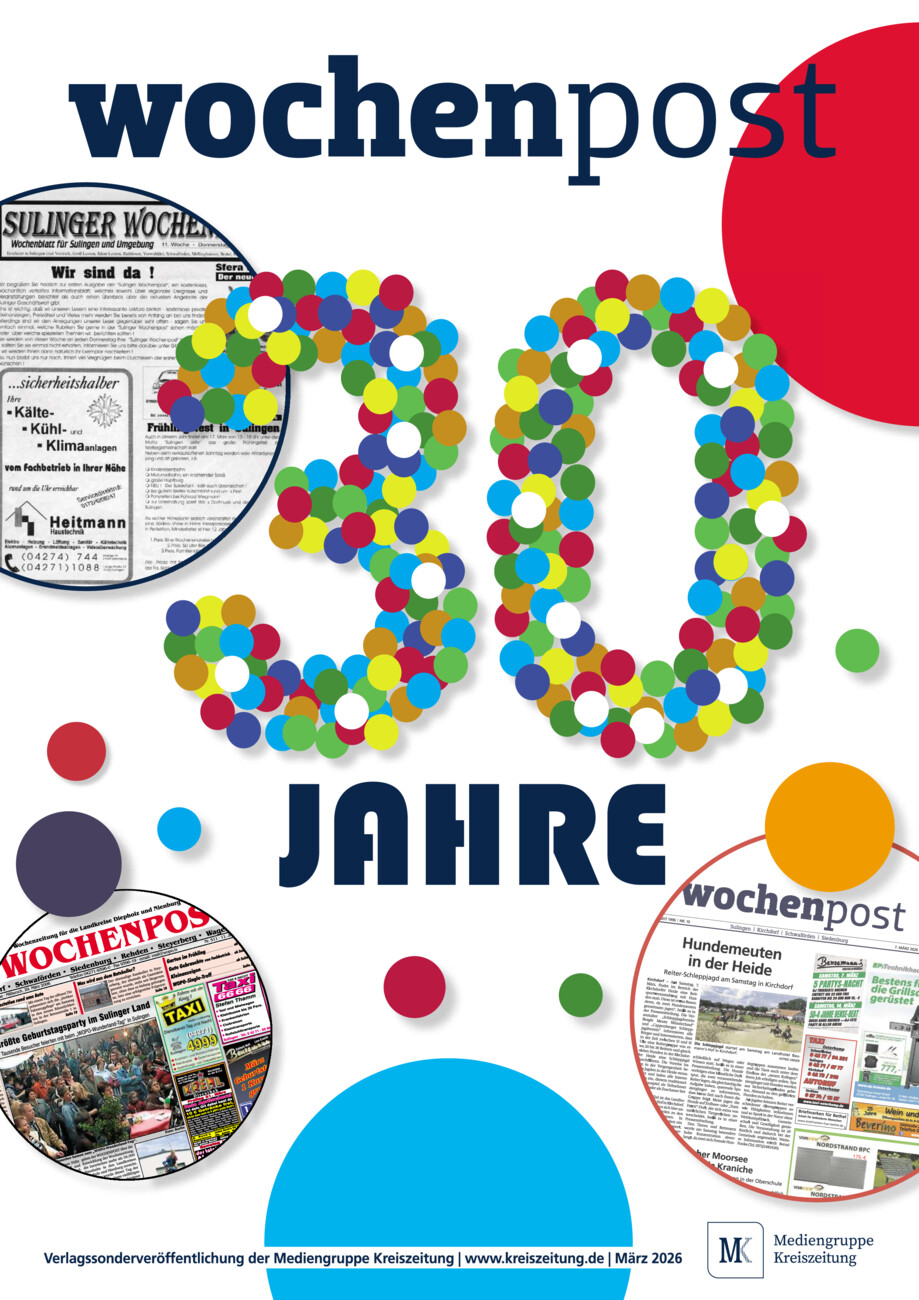 30 Jahre Sulinger Wochenpost vom Samstag, 28.03.2026