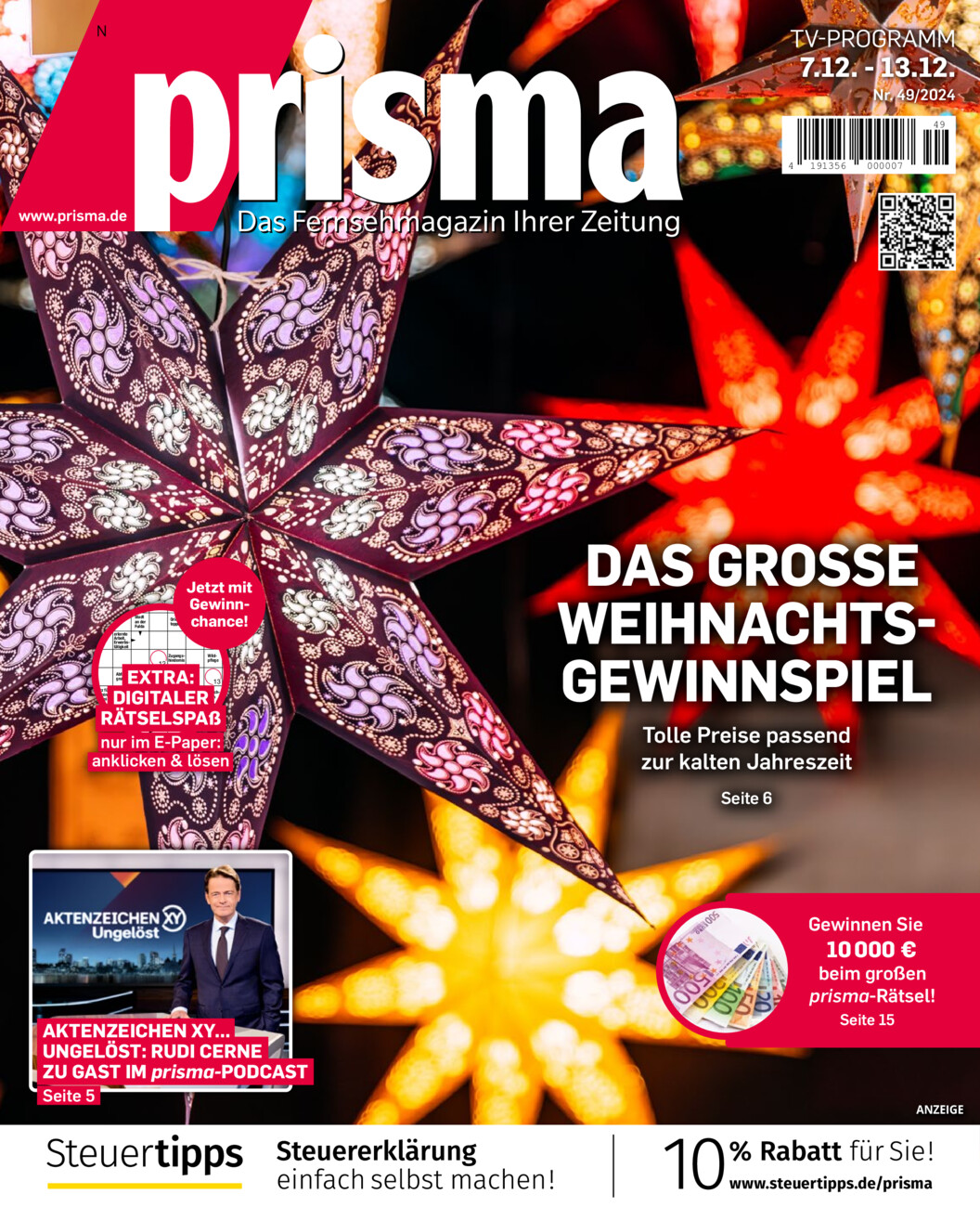 Prisma 07. - 13.12.2024 vom Dienstag, 03.12.2024