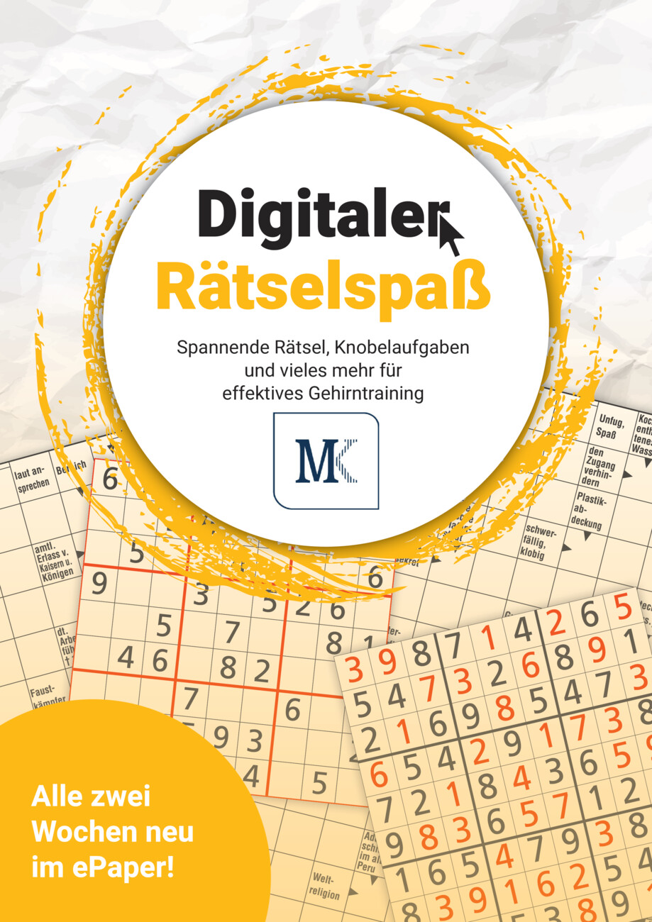 Digitales Rätselheft vom Mittwoch, 12.03.2025