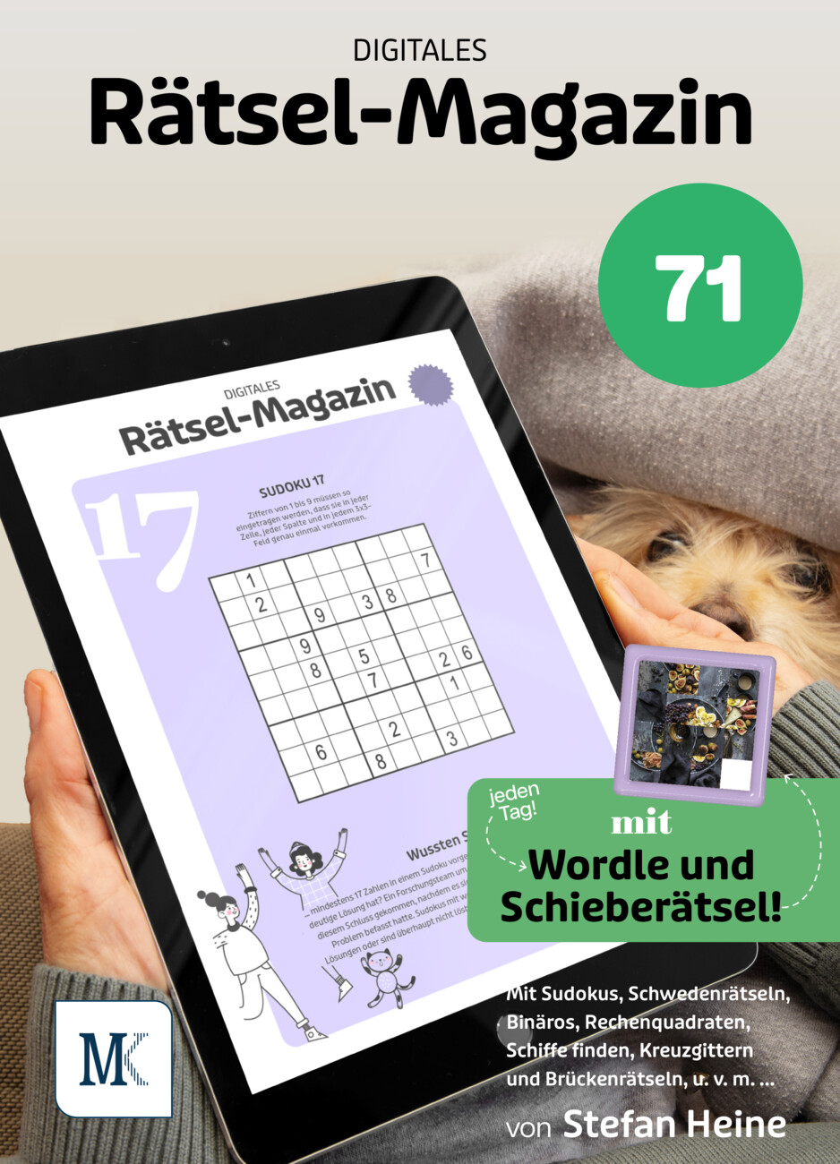 Digitales Rätsel-Magazin vom Mittwoch, 02.09.2026
