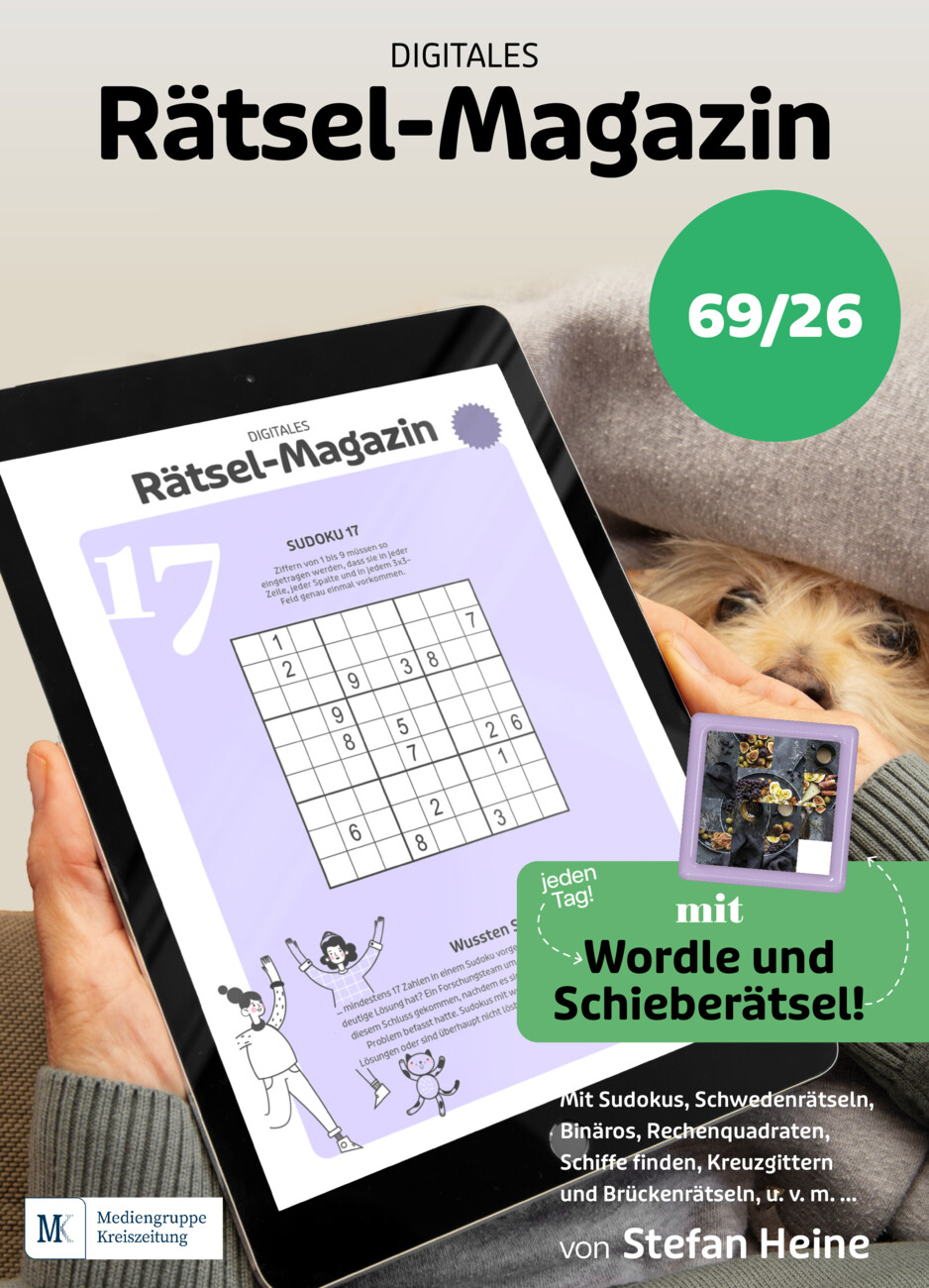 Digitales Rätsel-Magazin vom Mittwoch, 19.08.2026