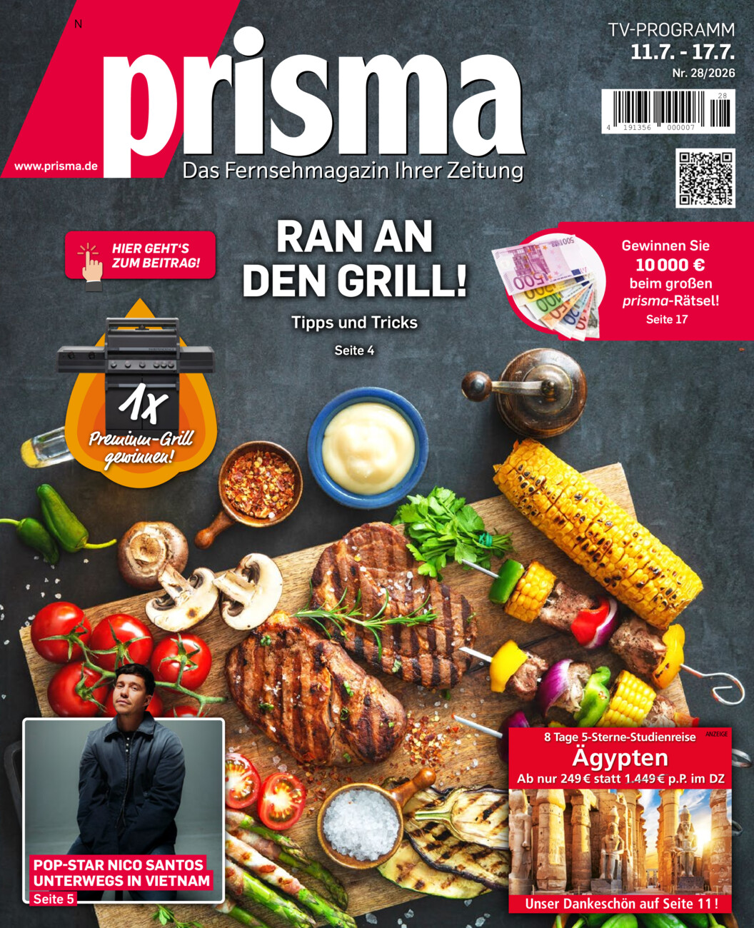 Prisma 11. - 17.7.2026 vom Dienstag, 07.07.2026