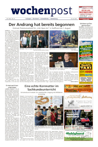 Die Wochenpost vom 18.07.2026