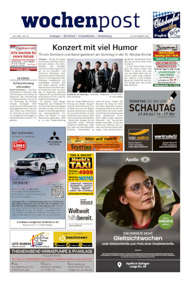 Die Wochenpost vom 26.09.2026