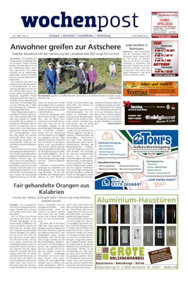 Die Wochenpost vom 17.10.2026