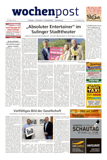 Die Wochenpost vom 24.10.2026