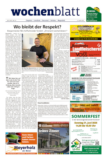 Diepholzer Wochenblatt vom 13.06.2026