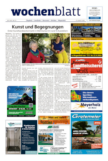 Diepholzer Wochenblatt vom 15.08.2026