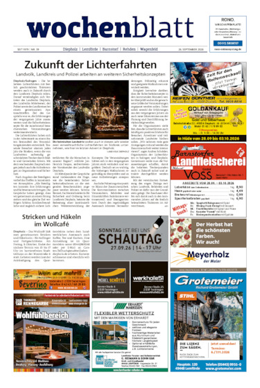 Diepholzer Wochenblatt vom 26.09.2026