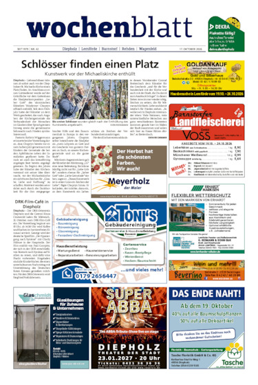 Diepholzer Wochenblatt vom 17.10.2026