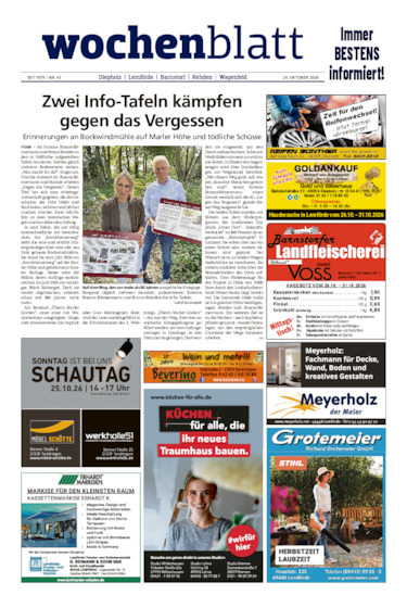 Diepholzer Wochenblatt vom 24.10.2026