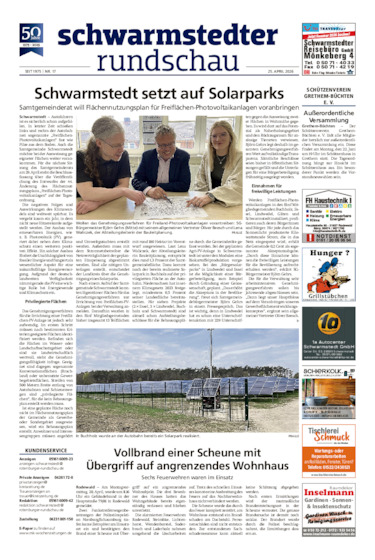 Schwarmstedter Rundschau vom 25.04.2026