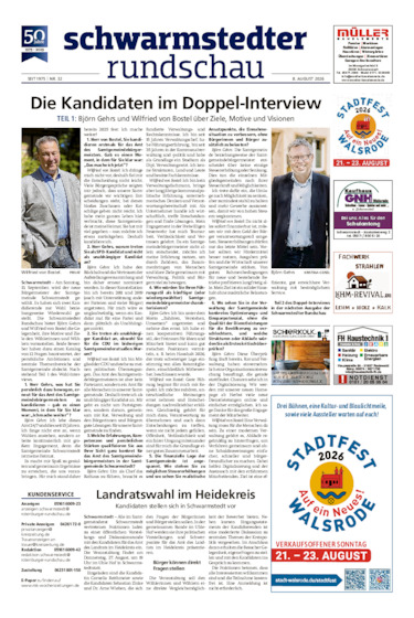 Vorschau Schwarmstedter Rundschau vom 08.08.2026