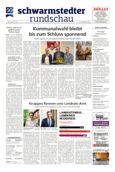 Vorschau Schwarmstedter Rundschau vom 19.09.2026
