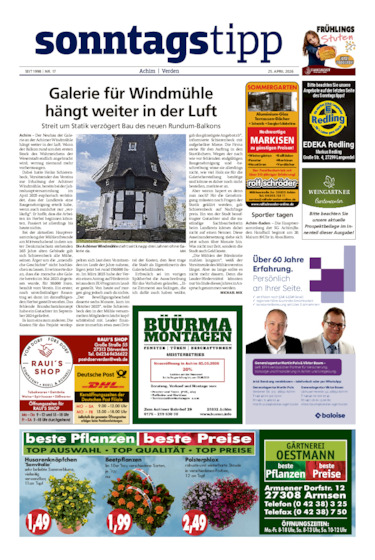 Sonntags-Tipp Achim-Verden vom 25.04.2026