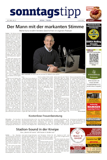 Sonntags-Tipp Achim-Verden vom 04.07.2026