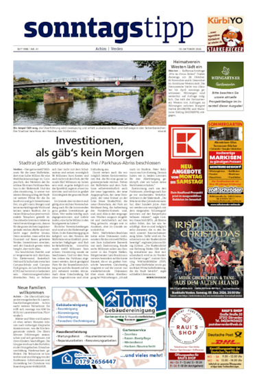 Sonntags-Tipp Achim-Verden vom 10.10.2026