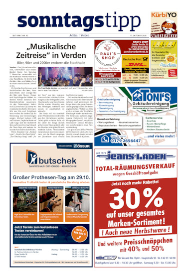 Sonntags-Tipp Achim-Verden vom 17.10.2026